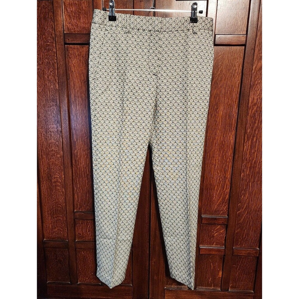 Tory Burch Jacquard Patterned Pants, Size 2